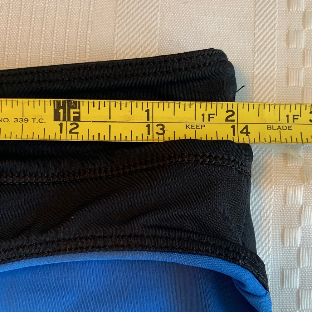 Lululemon athletica Tidal Flow Full Bottom Bikini Black Blue Sun-Ready Sz Small - Picture 10 of 11